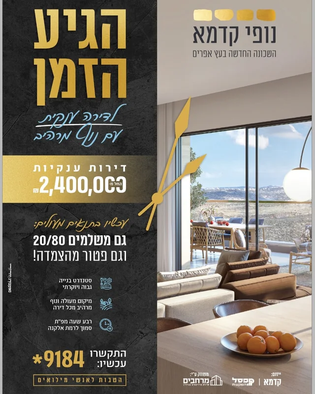 נופי קדמא · הגיע הזמן
